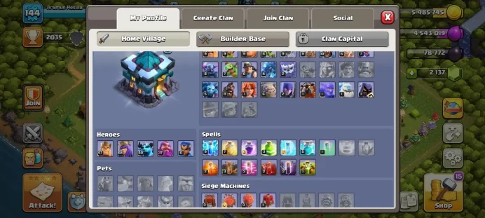 Th 13 / LeveL 144 / Gems 2137 / Heroes (67 68 40 37 6) / CN 1500 / code 442
