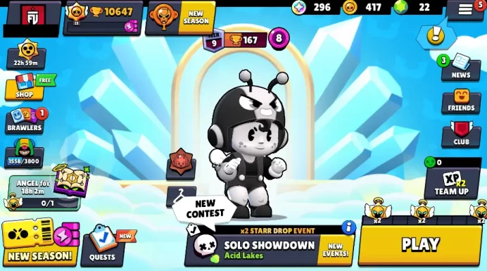 45 BS◆10k TROPHIES◆EDGAR RANK 44◆RANK 37-39 [3]◆46 SKIN◆2 LEG◆ BS537