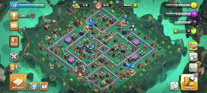Th 13 / LeveL 138 / Gems 31 / Heroes (50 55 40 25 8) / CN 1000 / code 444