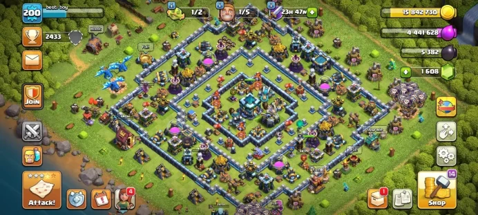 Th 13 / LeveL 200 / Gems 1608 / Heroes (57 61 40 42 18) / CN 1000 / code 446