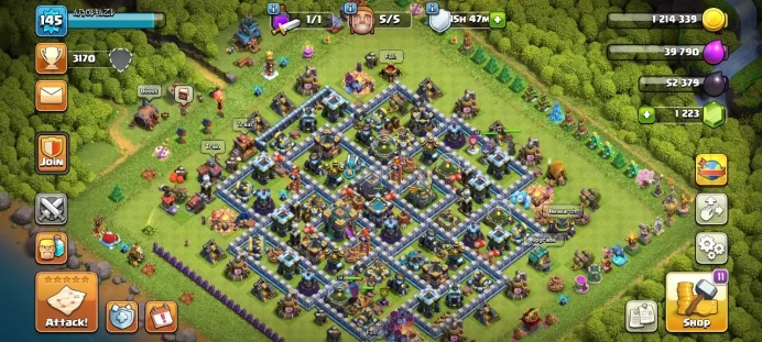 Th 14 / LeveL 145 / Gems 1223 / Heroes (65 66 38 49 25) / CN 500 / code 454