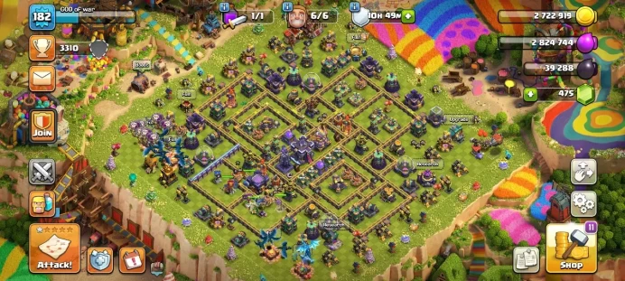 Th 15 / LeveL 182 / Gems 475 / Heroes (66 71 50 55 21) / CN 2000 / code 458