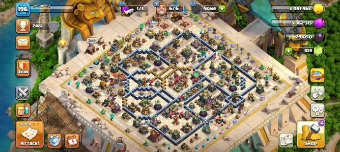 Th 14 / LeveL 196 / Gems 109 / Heroes (66 67 50 51 23) / CN 1000 / code 461