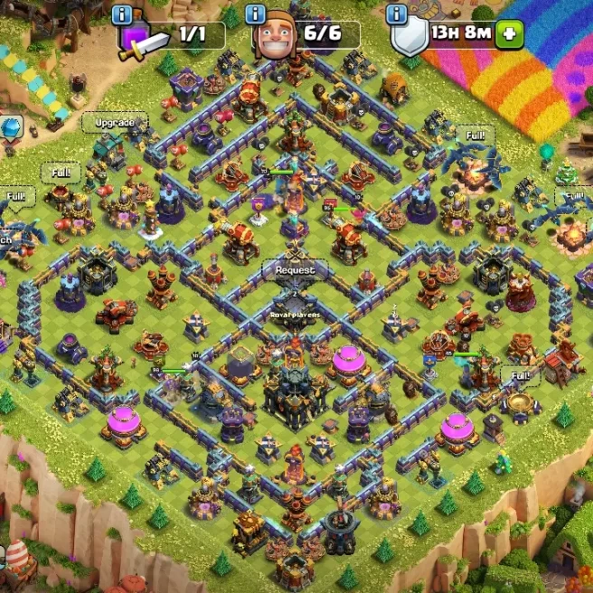 TH 17 NEAR MAX◆HERO- 95,96,70,70,45◆7 EPIC: GG-MAX, SB,MM,FA,FB,RS-20, EB-23◆12 HERO SKIN◆1K MEDALS◆BH 10 MAX◆NC 1K◆PAINTER SCENERY