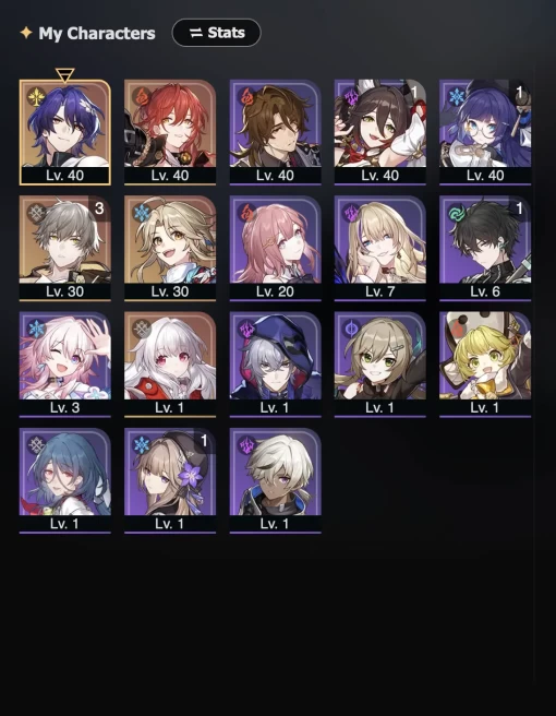 |3in1| HONKAI: STAR RAIL EU | 18 Characters | 4 legendary | 22 Trailblaze Level | 57 Achievements | FULL ACCESS | 2 GIFTS