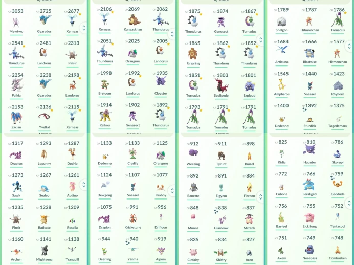 lvl37,have 27 Legendary,Mewtwo Xerneas Thundurus Landorus Zacian Yveltal Raikou Articuno etc,some nice pokemons  N8725