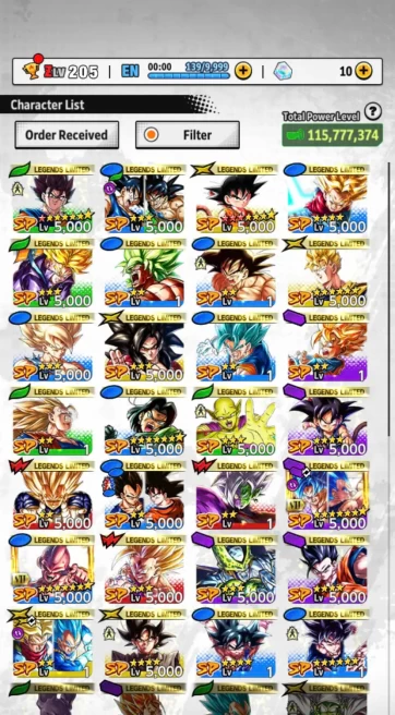 D418-IOS+Android-5 UL(Vegtio Red Star+Gohan 10 Red Star)+28 Legends+Good Equipment+New LL Ultra Goku Abilities+Vegtio+Goku Youth+Namek Goku