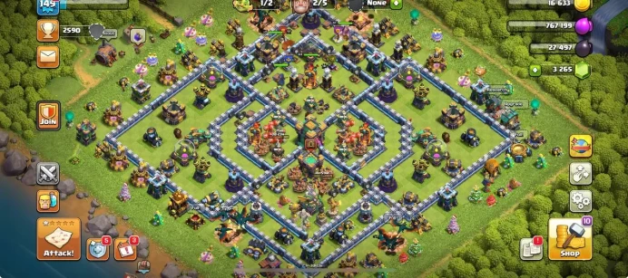 TH 14 | XP 141 | HEROES 53/63/41/47/21 | WAR STAR 403 | GEM 3265 | NAME CHANGE AVAILABLE | GOOD EQUIPMENT | AMAZING & SAFE ACCOUNT 