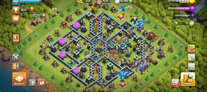 TH 13 | XP 166 | DEFENSE/WALLS MAX | HEROES 73/75/40/50/25 | WAR STAR 552 | NAME CHANGE AVAILABLE | ATB 5005 | SAFE ACCOUNT | INSTANT DELIVERY 