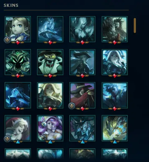 EUW SERVER/178 SKIN+160 LOOT SKINSHARD/7 MYTICH/4 ULTIMATE/204 ICON/30K B.E/12K O.E/UNRANKED/FULL ACCESS/