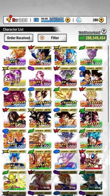 D423-IOS+Android-5 UL(Goku Uis+SS4 Gogeta)+Team Daima+25 Legends+Good Equipment+SS4 Goku+SS3 Vegeta Red Star+Vegeta&Goku+Majin Duu+Majin Kuu