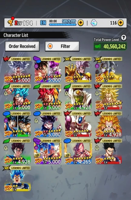 D426-IOS+Android+Team Goku-New Ultra Goku 9 Red Star+17 Legends+God Goku 11 Red Star+Goku&Frieza 11 Red Star+Gotenks+Broly+Goku&Bardock+Vegito
