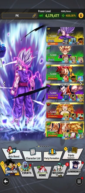 D429-IOS+Android-Vip Team Gohan+6 UL(Beast Gohan+Rose+Gohan+Super Gogeta)+54 Legends+Good Equipment+Nice Zenkai+SS2 Goku+Gotenks+Piccolo+Vegeta