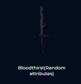 Any server Dark and Darker Bloodthirst(Random attributes)