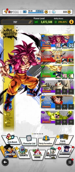 D438-IOS+Android-Team Daima+11 Legends Limited-SS4 Goku 10 Red Star+SS3 Vegeta+Majin Buu+Majin Kuu+Goku Mini