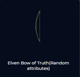 Elven Bow of Truth(Random attributes)