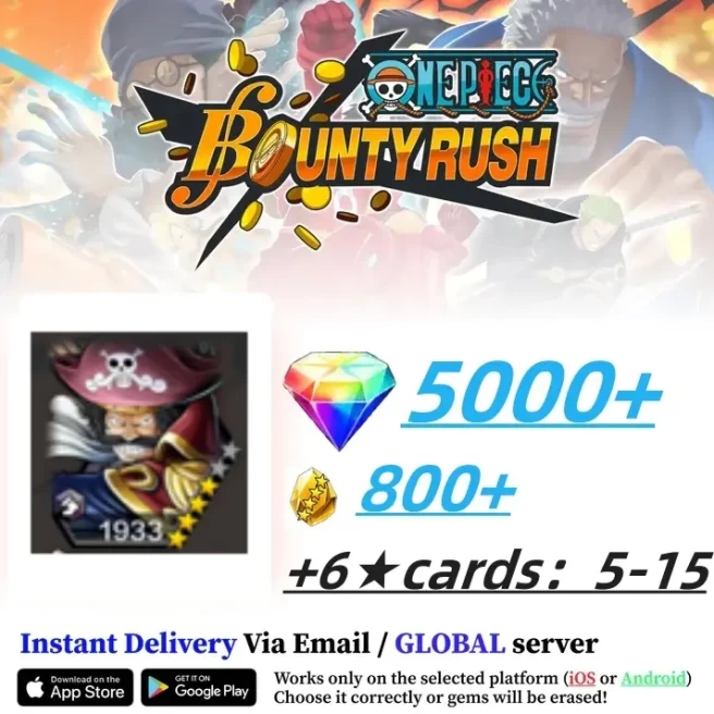 Global|Android/Only|5000+RD|800+GF+Roger+5-15random 6-star characters100% Safe Account|