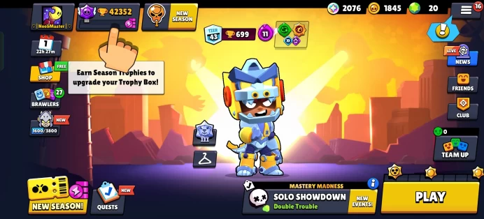 [Code 6976] Level 185 / 42k Trophy + 110 Skins / Very Cheap