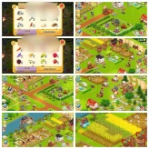 C2◆LEVEL 36◆BARN STORAGE: 450◆SILO STORAGE: 350◆26K COINS◆47 DIAMONDS◆BEAUTIFUL DECORATIONS