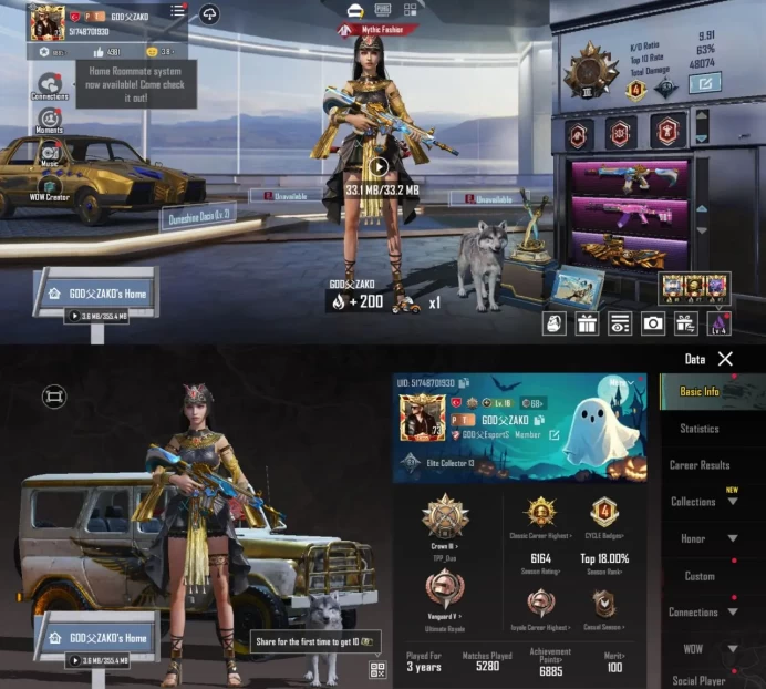 iOS Android) Level73 M416 Imperial Splendor Kill pharaoh Women