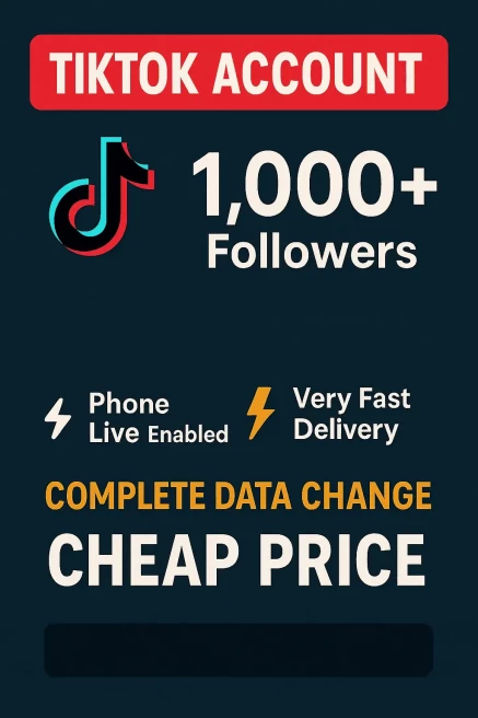 [Auto Delivery] Account 1000 Followers | Live Enable | Fully Secure and Good Standing + Full Access Included | 1K Followers Account Live