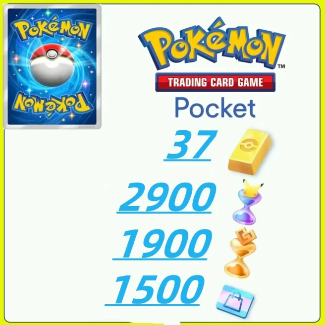 Global Server /1355draws - Pokémon Gold Bricks*37 - Pack Opening Hourglass*2900 - Challenge Hourglass*1900- Store coupon*1500--Real Scene Card