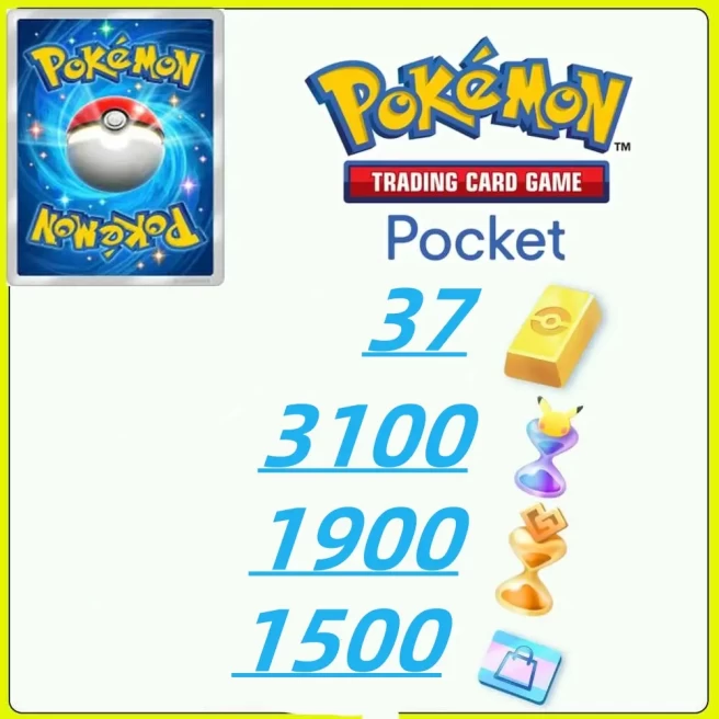 Global Server /1480draws - Pokémon Gold Bricks*37 - Pack Opening Hourglass*3100 - Challenge Hourglass*1900- Store coupon*1500--Real Scene Card