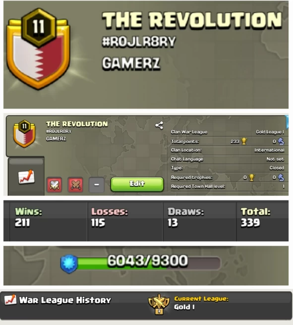 THE REVOLUTION !! LEVEL 11.7 !! WIN 211 LOSS 115 DRAWS 13 !! HIGH WINS !! GOLD LEAUGE 1 !! AFFORDABLE !! CHEAP !! FAST DELIVERY