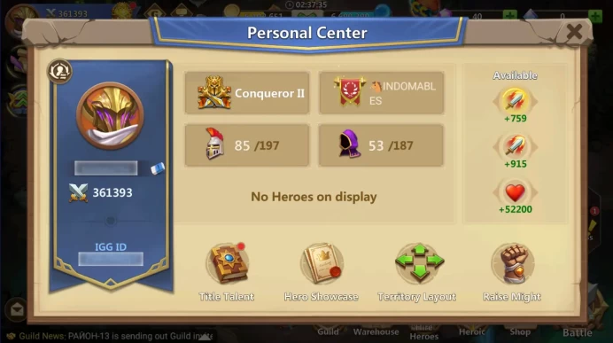361K MIGHT | AXE PUNISHER 35 LVL | HERO BASE 25 LVL | TOWN HALL 27 LVL | 25 GOLD HEROES  