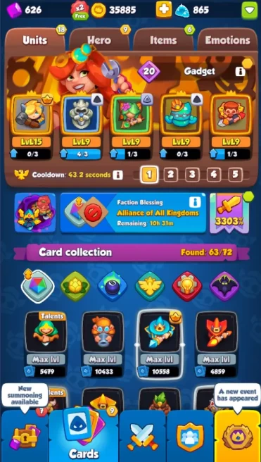 3300% I 63/72 pawns 10/14 heroes I Max Inquisitor + 9 Knight Statue + 9 Dryad + 9 Scrapper + 9 Trapper + Gadget