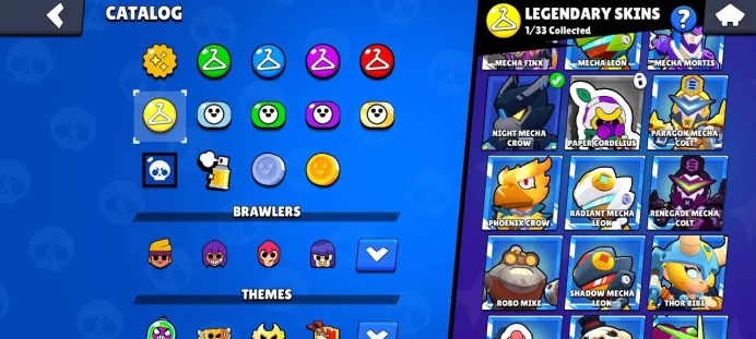 74 BRAWLERS l 34910 TROPHIES l 46 SKINS l 5 LEGENDARY l CROW l SPIKE l CHESTER l LEON l MEG