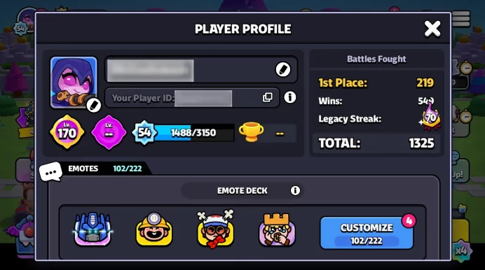 170 JOURNEY LVL | 54 XP LVL | 35 SQUADS | ARCHER QUEEN | HOG RIDER, BANDIT and POCO - ULTRA
