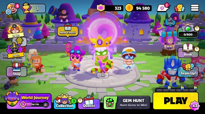 74 JOURNEY LVL | 14 XP LVL | 1 TREASURE LVL | 1 TROPHY | ARCHER QUEEN | 26 SQUADS | HOG RIDER and MEDIC ULTRA 