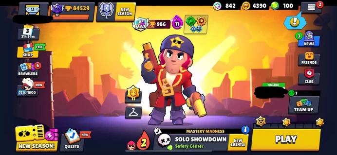 90000 HIGHEST TROPHIES-51 MAX POWER-30 HYPERCHARGES-75 MAX RANKS-205INSANE SKINS-19800 3VS3VICTORIES-TITLES-89BRAWLERS-84500TROPHIES-FULL ACCESS