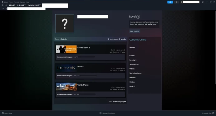 [ID:36535][NONPRIME][VERY RARE][1K HOURS+][COMMENDATIONS 3x250] UN (UNRANKED || 0 MM || 1526 HOURS)