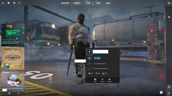 [ID:177872][NONPRIME][VERY RARE][1K HOURS+][COMMENDATIONS 3x140] UN (UNRANKED || 0 MM || 1672 HOURS)