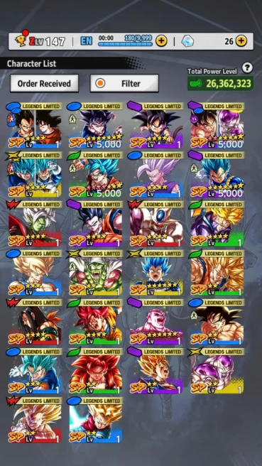 D439-IOS+Android-UL Goku Uis+26 Legends Limited+Good Equipment+New LL Goku Uis+God SS Vegeta+Goku and Frieza 9 Red Star+2 Fusions+Good Goku