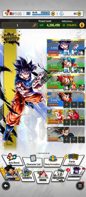 D441-IOS+Android+Team Goku-New LL UL Goku Uis Full Red Star+23 Legends+God Goku Red Star+Goku&Frieza+Have Equipment+Namek Goku+SS3 Goku&Vegeta
