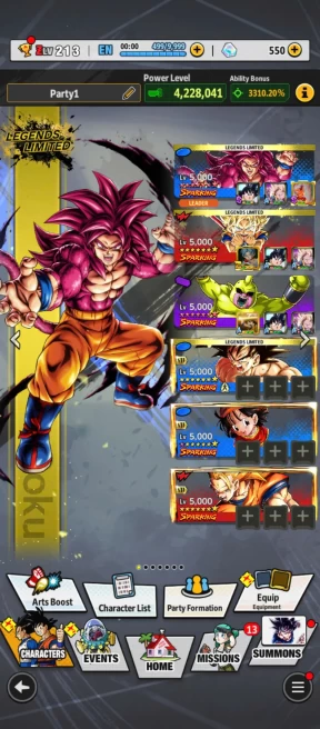 D552-IOS+Android-SS4 Goku Daima Full Red Star+18 Legends+SS3 Vegeta+Majin Duu Full Red star+Goku Zenkai+Buu Kid Zenkai+Gotenks+SS4 Goku&Vegeta