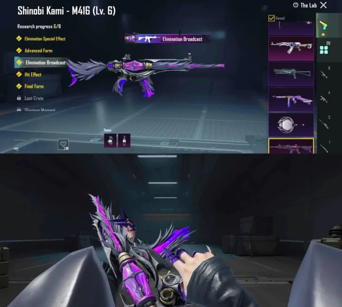   iOS Android - Level65 - M416 Shinobi Level6 - AKM Lightshift - 20 Upgrade Gun - Car Upgrade - Beutiful Old Account - Code359