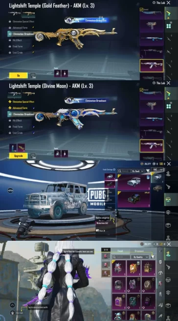   iOS Android - Level65 - M416 Shinobi Level6 - AKM Lightshift - 20 Upgrade Gun - Car Upgrade - Beutiful Old Account - Code359