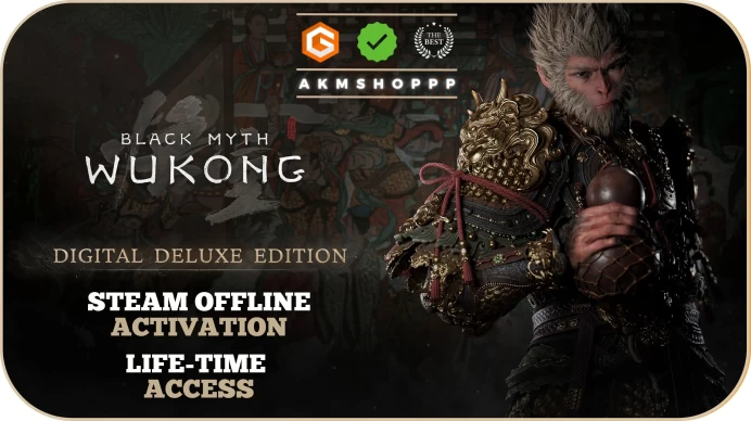 [STEAM ONLY] Black Myth Wukong - Deluxe Edition (+1 Free Game Gift) | Steam Offline Activation | Instant Delivery | Life Time Access