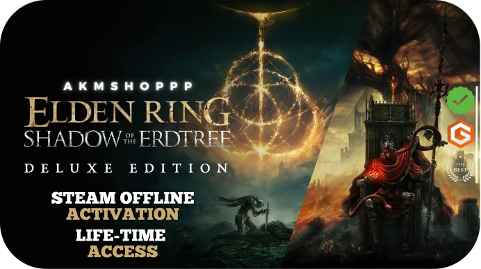 [PC ONLY] Elden Ring Shadow Of The Erdtree-Digital Deluxe Ed (+1 Free Game Gift)| Steam Offline Activation | Instant Delivery | Life Time Access