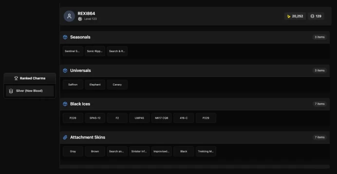 [UPLAY] 123 LEVEL - 102 SKINS - 72 OPERATORS - 7X BLACK ICES - 3X UNIVERSALS - 3X ELITES FULL ACCESS