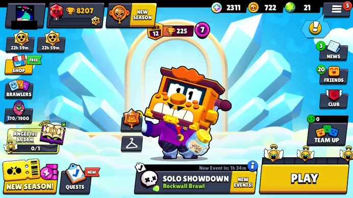 31 BS◆8k TROPHIES◆RANK 25-29 [3]◆3 SKIN◆1 LEG◆ BS631