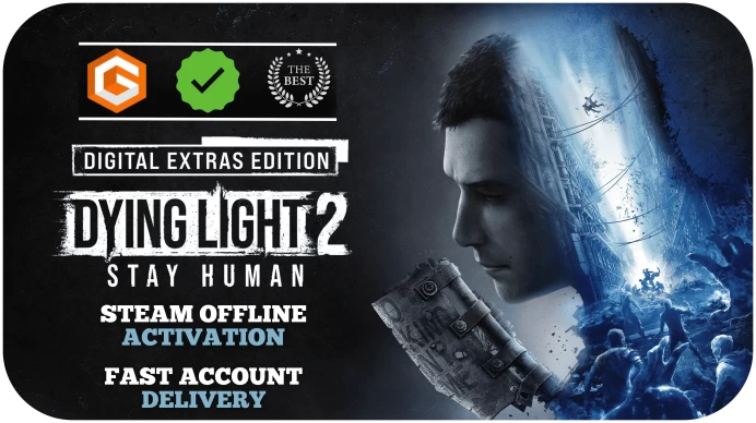 Dying Light 2: Stay Human Digital Extras Edition ALL DLC (+1 Free Game Gift) | Steam Offline Activation | Instant Delivery | Life Time Access 