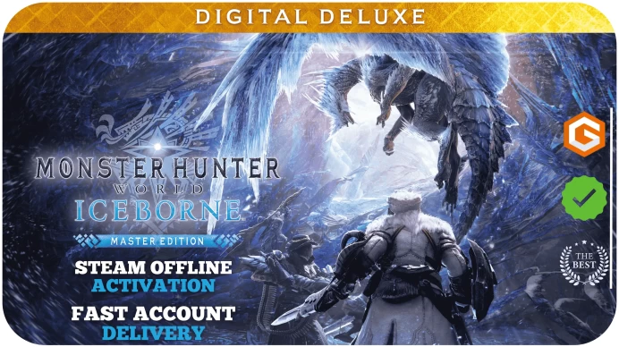 Monster Hunter World: Iceborne Master Edition Digital Deluxe(+1 Free Game Gift)| Steam Offline Activation | Instant Delivery | Life Time Access 