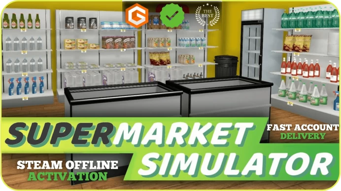 [PC ONLY] Supermarket Simulator (+1 Free Game Gift) | Steam Offline Activation | Instant Delivery | Life Time Access