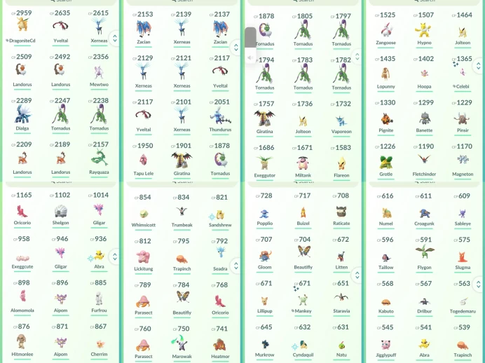 lvl34,have 30 Legendary,Yveltal Xerneas Landorus Mewtwo Dialga Tornadus Zacian Rayquaza Giratina etc,some nice pokemons  N8755 