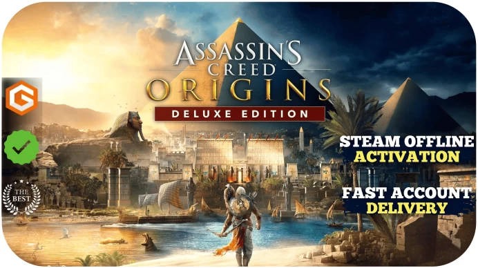 Assassin's Creed Origins- Digital Deluxe Edition (+1 Free Game Gift) | Steam Offline Activation | Instant Delivery | Life Time Access